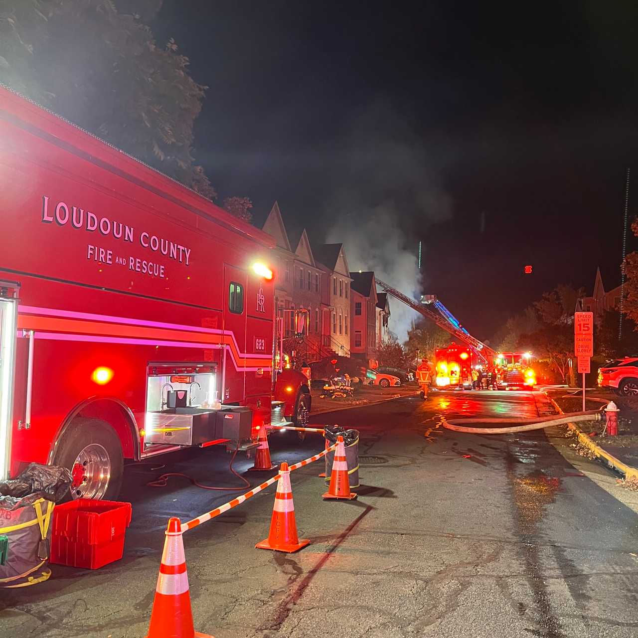 The fire in Sterling. The fire in Sterling.