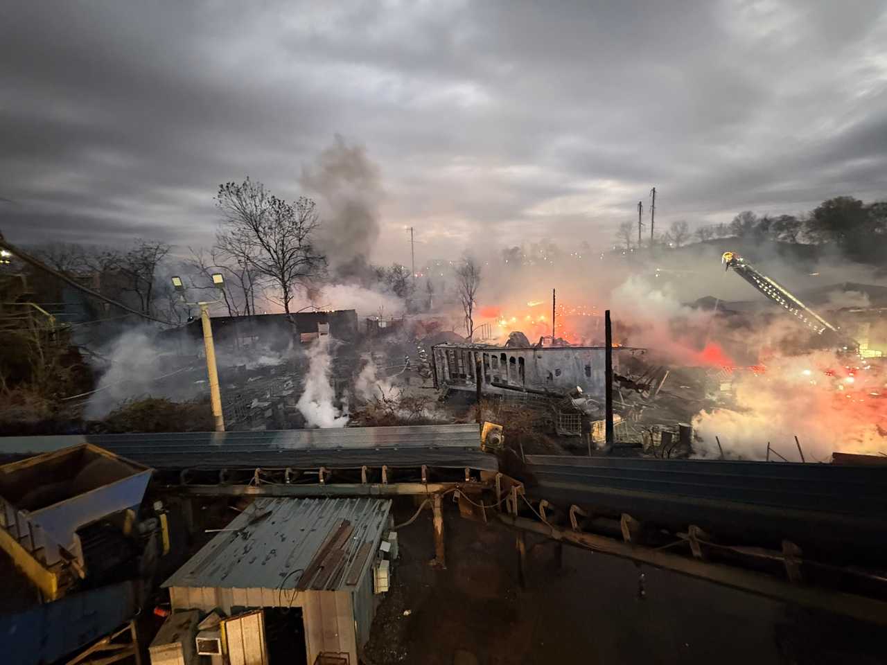 The fire in Prince George's County. The fire in Prince George's County.