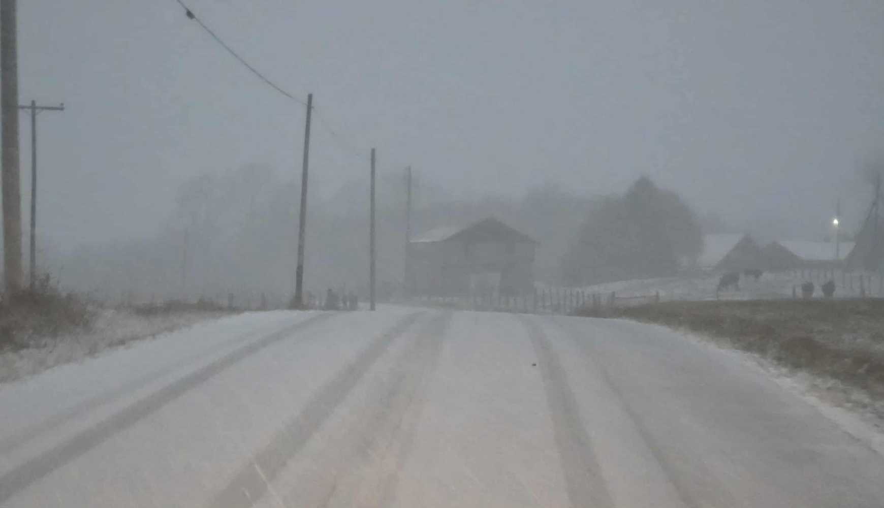 
The first snow of the season was reported in Maryland.
