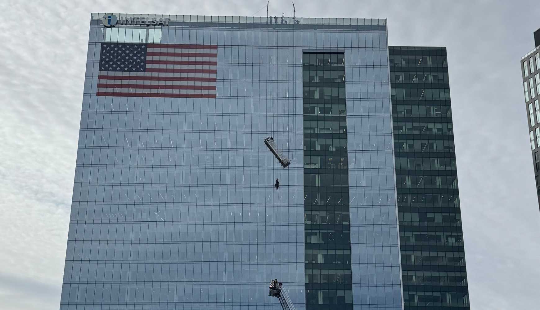 
The scene of the rescue. 
