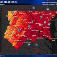 <p>The expected heat index in the DMV region.</p>