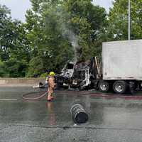 <p>The aftermath of the fire in Montgomery County.</p>