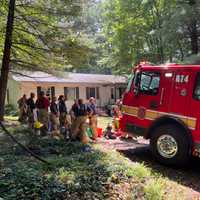 <p>The scene of the Germantown fire.</p>