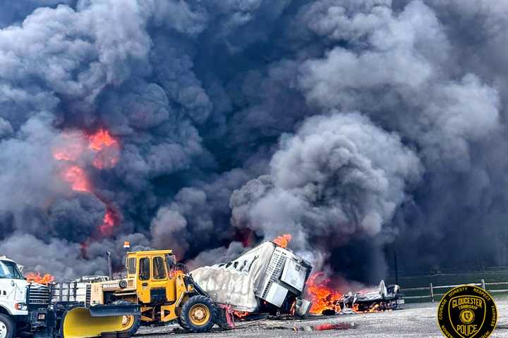 Firefighters Injured At Trucking Company Fire In South Jersey (PHOTOS)