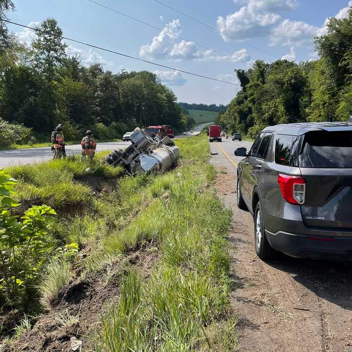 The scene of the Stafford County crash.