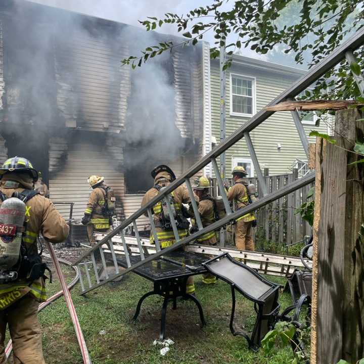 Fairfax County Fire and Rescue personnel are at the scene.