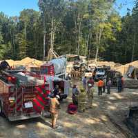 <p>The scene of the rescue in Harford County.</p>