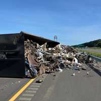 Overturned Truck, Debris Spill Causes Delays On I-95 In Virginia