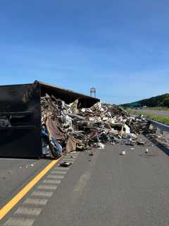 Overturned Truck, Debris Spill Causes Delays On I-95 In Virginia