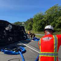 <p>The scene of the crash in Virginia</p>