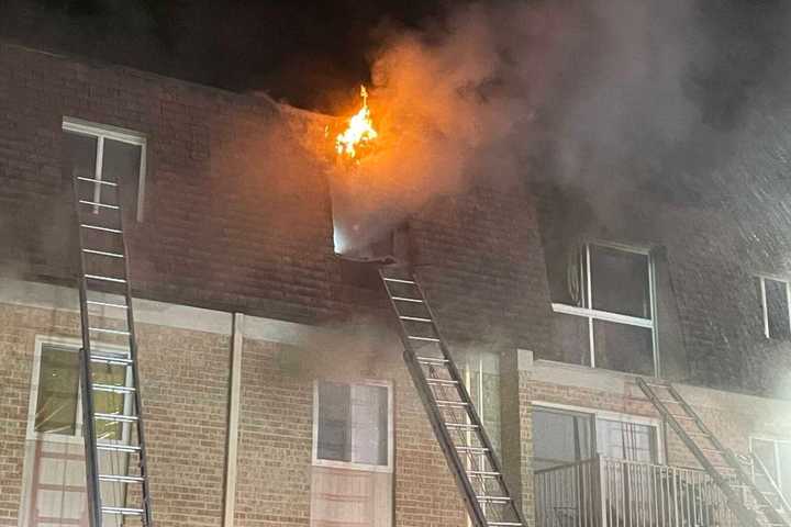 Several Assisted From Two Alarm Fire On Top Floor Of Montgomery County Apartment Complex