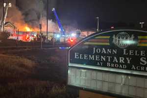 Fire Tears Through Vacant Montgomery County Elementary School Under Construction