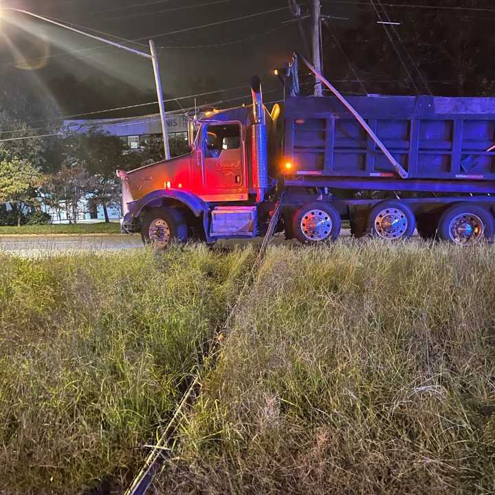 The dump truck crash.