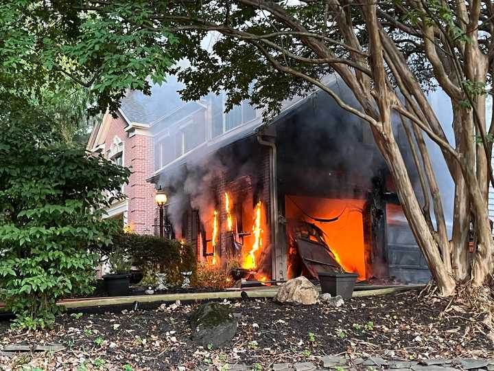 The fire on Cherrydale Drive in Montgomery County