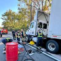 <p>The scene of the Montgomery County crash.</p>