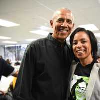 <p>Barack Obama and Angela Alsobrooks</p>