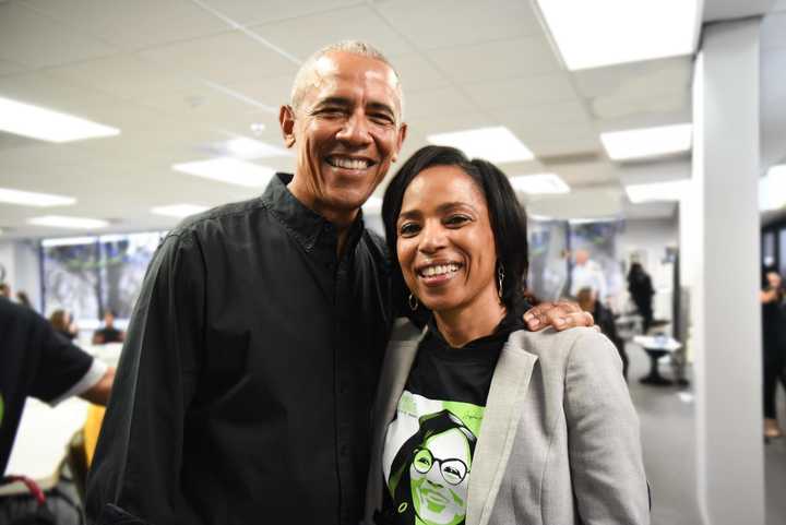 Barack Obama and Angela Alsobrooks