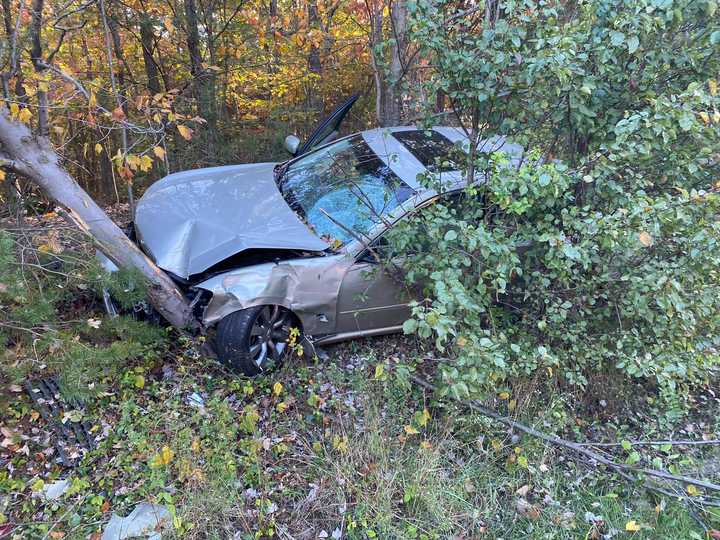 The crash scene in Montgomery County.