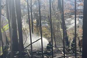 Large Brush Fire Burns Several Acres In Maryland (DEVELOPING)