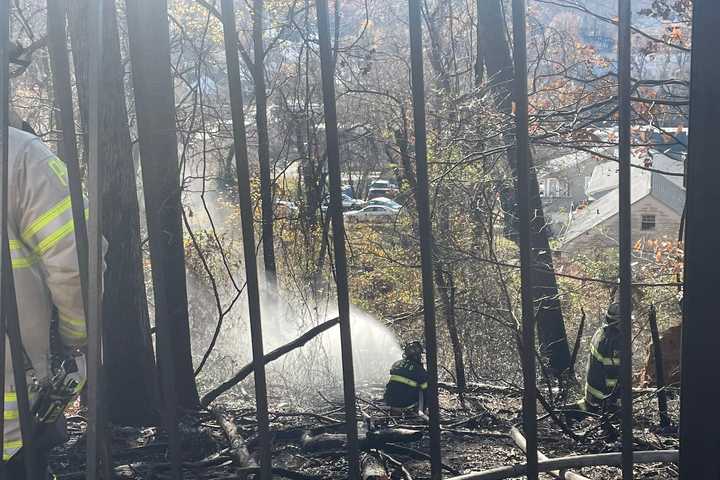 Large Brush Fire Burns Several Acres Of Land In Prince George's County (DEVELOPING)