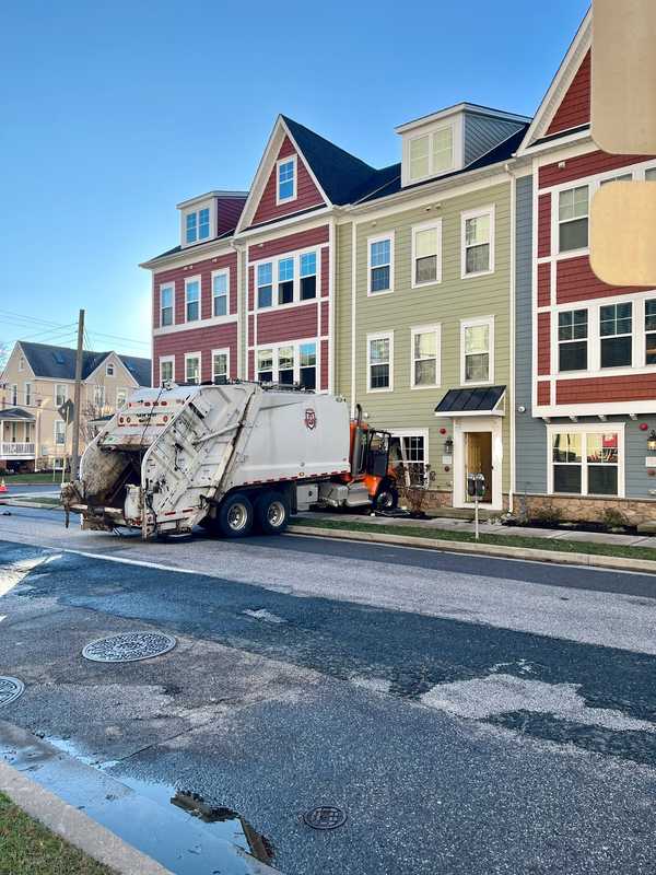 Trash Truck Causes Minor Damage After Crashing Into Maryland Home