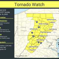 Tornado Watch Issued For Maryland, Virginia As Severe Storms Loom