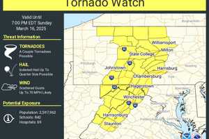 Tornado Watch Issued For Maryland, Virginia As Severe Storms Loom