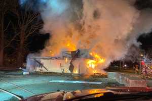 Blaze Destroys Abandoned Calverton Liquor Store Possibly Used By Squatters: Officials