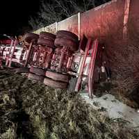 Got Milk? 6K Gallons Spill On I-695 After Tanker Overturns, Officials Say