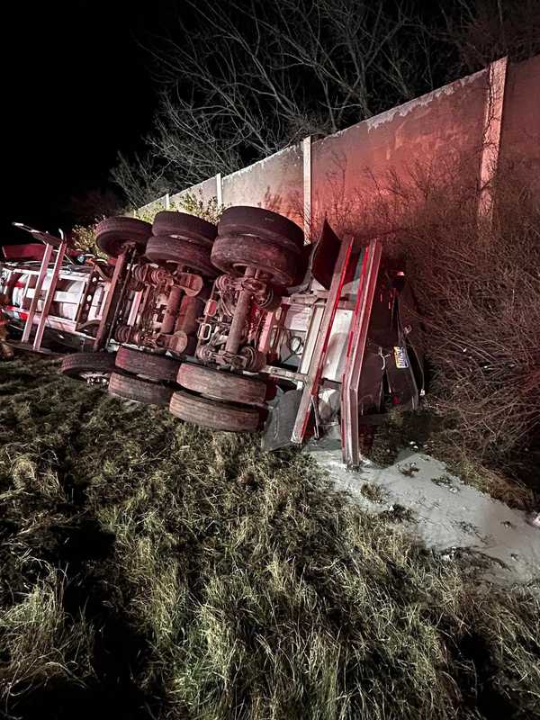 Got Milk? 6K Gallons Spill On I-695 After Truck Overturns In Baltimore County, Officials Say