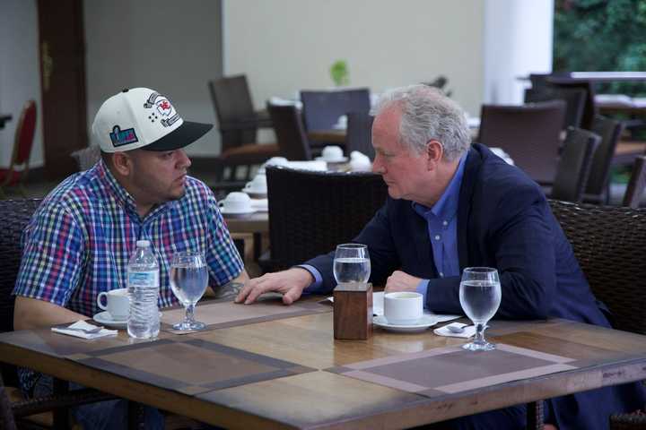Kilmar Abrego Garcia was visited by Maryland Sen. Chris Van Hollen.