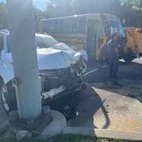Twelve Hospitalized After School Bus Crash In Maryland, Officials Say