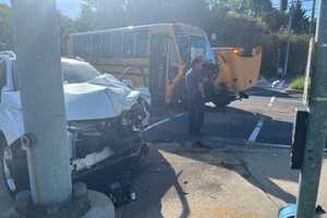 Twelve Hospitalized After School Bus Crash In Maryland, Officials Say