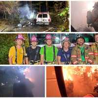 Fire Engulfs RV, Van In Central PA: Officials (PHOTOS)