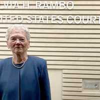 <p>United States District Court Judge Sylvia Rambo and the US Federal Courthouse named after her.</p>