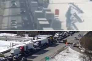 Jack-Knifed Tractor-Trailer Shuts Down I-83 North In Harrisburg: PennDOT