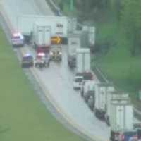 Jackknifed Tractor-Trailer Shuts Down I-81 North In Lebanon County (DEVELOPING)