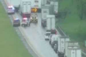 Jackknifed Tractor-Trailer Shuts Down I-81 North In Lebanon County (DEVELOPING)