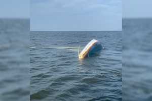 Two Men Rescued After Sailboat Capsizes In Great South Bay Near East Islip (PHOTO)