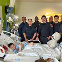 Firefighters Bring Smiles To Olney Boy, 5, Recovering From Life-Altering Mower Accident