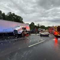 Beltway Reopens In Maryland After Tractor-Trailers Crash, Spill Fuel