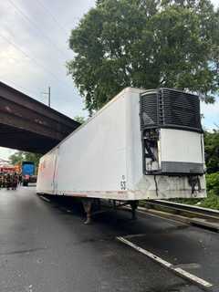 Tractor-Trailer Slams Into DC CSX Bridge, Shuts Down Stretch Of 295 (PHOTOS)