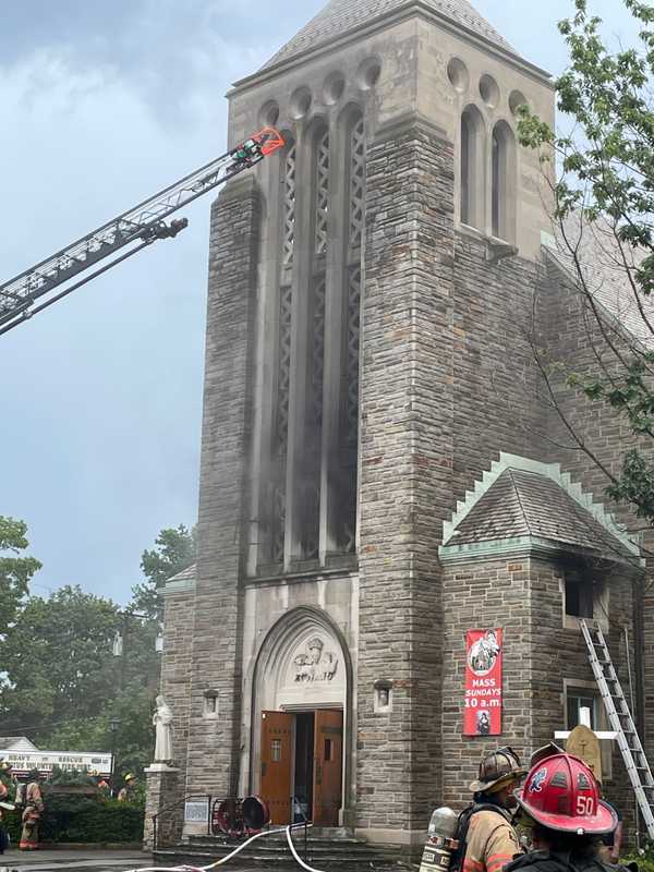 Fire Breaks Out At St. Rita Catholic Church In Dundalk, Officials Say (PHOTOS)