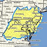 <p>The Severe Thunderstorm Watch in the DMV.</p>