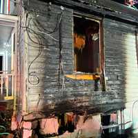 <p>The car smashed into the Montgomery County home early on Friday morning.</p>