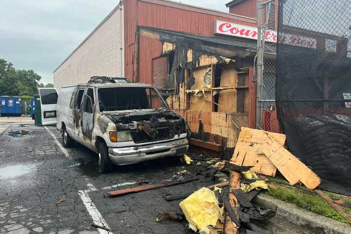 Arsonist Torches Trucks, Damages Maryland Shopping Center In Early Morning Fire, Officials Say