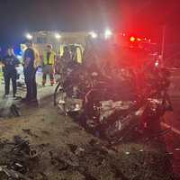 Photos Show Fiery Aftermath Of Deadly Head-On Crash In Maryland (DEVELOPING)