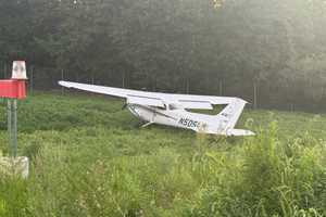 Small Plane Overshoots Runway, Skids Into Grass At Montgomery County Airpark