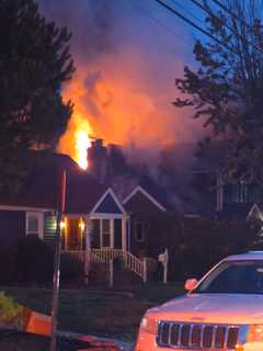 Woman Rescued From Burning Home In Virginia As Flames Shoot From Roof (PHOTOS)