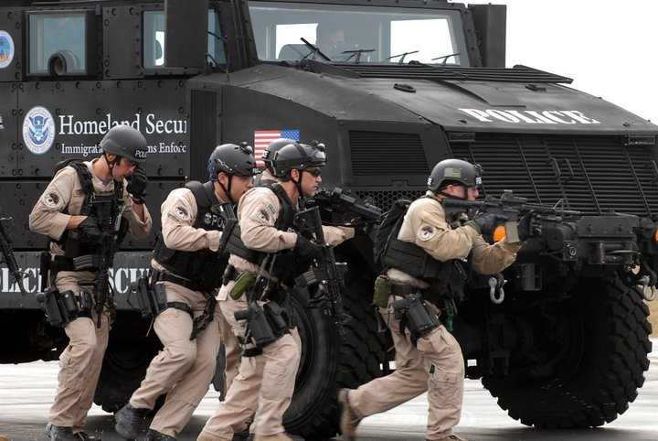 Immigration and Customs Enforcement's Special Response Team training at Fort Benning in 2011. 